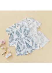 18M-5Y Baby Boys Pajama Sets Summer Short Sleeve Top and Shorts Sleepwear Clothes Fashion D01