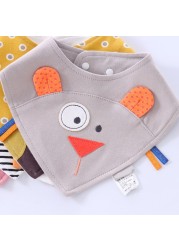 Baby Bibs Cartoon Animal Cotton Burp Cloths Waterproof Baby Feeding Bib Saliva Triangle Towel Infant Newborn Kids Stuff