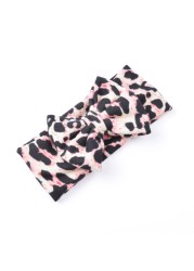 2022 Fashion Baby Headwear Classic Headbands for Girls Children Leopard Hair Band Bow Stretch Hair Accessories Kids Infant