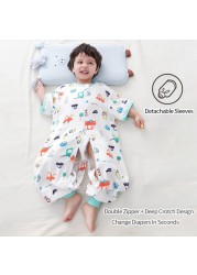 Summer Spring Baby Sleeping Bag Cartoon Split Leg Sleepsacks Toddler Boy Girl Sleeping Bag Children's Pajamas Saco De Dormir