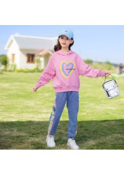 KWVW Girl Clothes Spring Autumn Kids Fashion Tracksuit 4-18 Years Two Pieces Sets T-shirt Pants Comfortable Teenagers Tracksuit