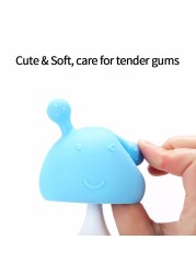 Safe Baby Teether Chew Infant Mushroom Teething Toy Baby Sore Gums Newborn Soother Rattle Toys BPA Free Silicone Pacifier