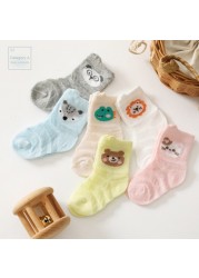 1 Pairs Infant Thin Mesh Sock Cute Cartoon Newborn Baby Socks Short Tube Boys Girls Baby Socks Floor Socks Kids Sock