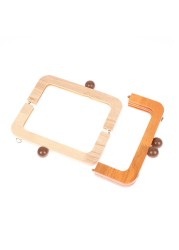 20X 8cm Bag Frames Wood Handle Wooden Bags Close Kiss Clasp Purse Frames Lock Buckles DIY Accessories for Handbags