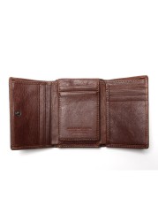 Men's wallet anti-magnetic anti-theft wallet anti-theft scan leather wallet leisure men's small leather wallet