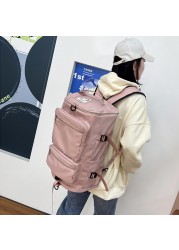 Multifunctional Travel Bag Large Backpack Capactiy Women Shoulder Bags With Independent Shoes Pocket Student School Bags 2021