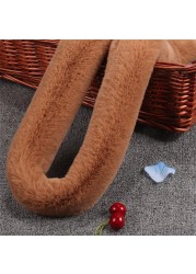 120cm Replacement Bag Belt Faux Fur Straps Handle for Purse Belts Bag Accessories Golden Buckle A119