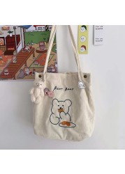 2021 women shopper shopping bag canvas shoulder bag female handbags corduroy storage environmental reusable foldable bag