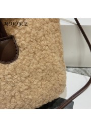 Square Box Women's Retro All-match Small Bag Luxury Wool Messenger Shoulder Bags Lamb Hair Shoulder Bag