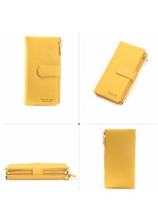 Women PU Leather Wallets Female Long Hasp Purses Large Capacity Money Bag Phone Pocket Multifunction Clutch Coin Card Holder