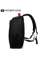 Men's Black Swiss Mochila Travel Backpack Rojaczak Tourist Gear 15.6 Inch Laptop Backpack School Bags For Men Boys