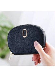 11Bits Women's Card Wallet Solid Color Zipper Organ Rfid Cardholer Pu Leather Credit Card Protecter Coin Purse Card & ID Holders