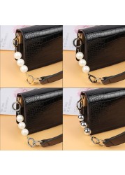 1pc 13cm Bag Strap Extender Artificial Pearl Replacement Bags Chain Straps for Clutch Purse Handbag Decoration Accessories