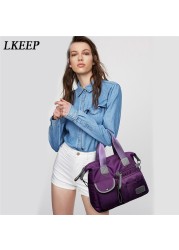 New ladies fashion waterproof nylon felt bag casual nylon shoulder bag mummy bag large capacity messenger bag