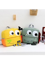 As Kindergarten School Bag Boys Girls Light Ridge Protection Backpack Cartoon Anti-lost Bag Kid Messenger Shoulder Bag