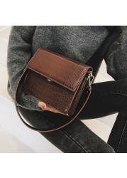 المرأة مصمم حقيبة يد فاخرة 2022 موضة جديدة عالية الجودة بولي Leather جلد النساء حقائب التمساح نمط الكتف حقيبة ساعي