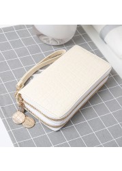 Red/White/Black Women Double Zipper Wallets Ladies Wallet Fashion Purse Female Long Fashion Design Handbag Phone Bag Hot Sale