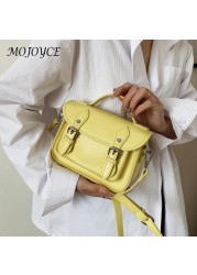 PU Leather Solid Color Flap Messenger Bag Design Lady Casual Flap Crossbody Bag For Women Christmas Gifts