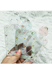 INS Colorful Photo Card Holder Pendant for Small Photo Sticker and Name Card 7.5*14.6cm Photo with Key Chain Cartoon Card Cutter