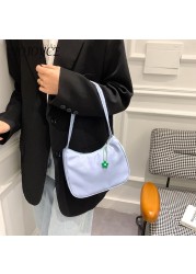 Women Bag Purse Pure Color Underarm Bags Female Casual Handbag Luxury Designer Female Bag Retro Casual Bags For Women