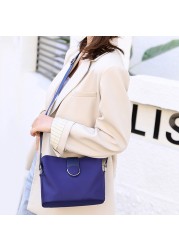 Fashion Women Crossbody Bag Black Soft Nylon Shoulder Bag Patchwork Messenger Bag Small Flap Bags Bolsas Feminina