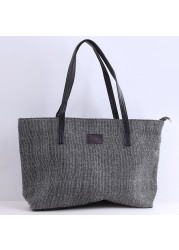 Canvas Women Bag Large Capacity Women Shoulder Bag Female Casual Bags Appliques Portable Shopping Bag Lady Casual Handbag