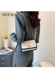 Fashion Diamond Lattice PU Leather Women Shoulder Crossbody Bags Flap Metal Lock For Women Fashionable Decoration