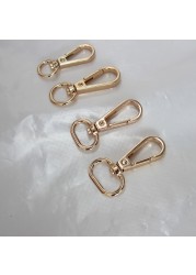 5Pcs Bag Metal Belt Buckle Swivel Trigger Buckle Lock Swivel Buckle Snap Hook Clip DIY Keychain Ring Keyring Craft Bag Hardware Parts