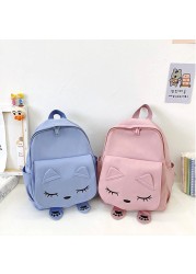 New Children's Backpack Cute Cartoon Cat Girl Backpack Pupil Kindergarten Kids Girls Boy Backpack Unisex Kid Game Bag Travel Bag