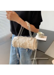 MBTI Elegant Tassel Women Shoulder Bag Decoration Chains Top Handle Bags Fashion 2022 Ladies Concise Hot Sale Bucket Bolso Mujer