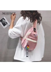 Female Casual Crossbody Chest Bag Women Zipper Handbag Shoulder Bag For Students School Travel Backpack