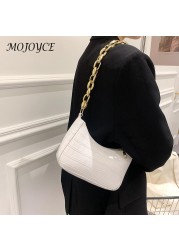 PU leather chain shoulder bag women messenger bag crocodile pattern zipper bag for ladies outdoor travel shopping