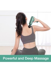 MUKASI LCD Display Massage Gun Portable Percussion Gun Massager for Body Neck Deep Tissue Muscle Relax Gout Pain Relief