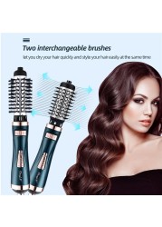 2 in 1 Automatic Rotating Brush for Hair Dryer, Comb for Curly Round Hair, Adjustable Wavy Irons, Wet and Dry Speed