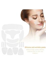 16pcs Reusable Silicone Patches Anti Rimmel Silicone Pads Wrinkle Removal Sticker Face Forehead Neck Eye Sticker Skin Care Patch