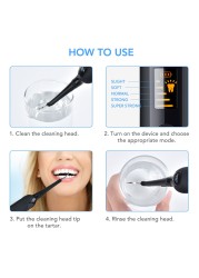 2021 Electric Tooth Whitening Brush Teeth Stains Scraper Remove Tooth Cleaner Oral Irrigator Care High Frequency Dental Tool