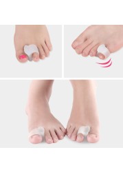 2pcs Toe Separator Insoles Separation Ring Hallux Valgus Correction Pad Feet Care Thumb Orthotics Foot Care Tools