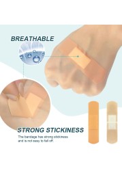 100pcs 2 Kinds Band-aids Waterproof and Breathable Medical Band Aid Sterile First Aid Bandage Wound Balance Patch First Aid