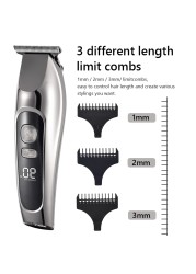 Electric Beard Trimmer For Men, Professional Cordless Month Clipper