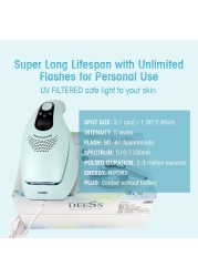 DEESS GP590 Laser Epilator Permanent Hair Removal 0.9s Painless Cool Ipl Laser Hair Removal Machine Unlimited Flashes Dropship