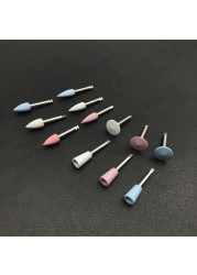 12pcs/lot Dental Silicone Grinding Heads Dental Polisher for Low Speed ​​Polishing Machine Dental Lab Dental Tools