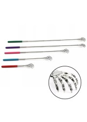 Q1QD Telescopic Back Scratching Extendable Handle, Portable Stainless Steel Hand Massager, Extends From 8.66" to 21.65"