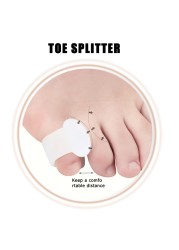 1 Pair Little Toe Thumb For Daily Use Silicone Gel Toe Bunion Guard Foot Care Finger Toe Separator Hallux Valgus Toe Separators