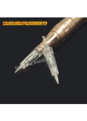 Cartridges port bayonet needles sterilize 1R 3R permanent makeup machine needles for PMU tattoo eyebrow liner lip supplies