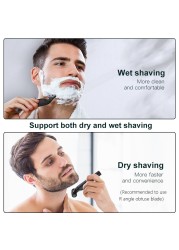 Electric Shaver For Men Waterproof Shaver Epilator Epilator Face & Body Hair Removal Device Hair Trimmer Barber