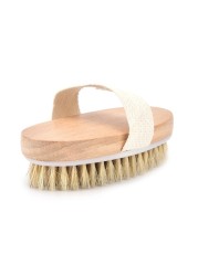 1pc Wet Dry Skin Natural Body Bristle Soft Brush Spa Bath Brush Massager Home Shop Worldwide