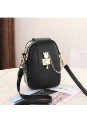 Women Fashion Mobile Phone Bags Large Capacity Female One Shoulder Wallet Ladies Leather Crossbody Purse Bags Para mujer