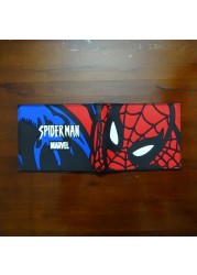 Disney Marvel Animation Peripheral Spiderman Short Leather Wallets Wallet Purse For Men Unique Wallet Wallet Women