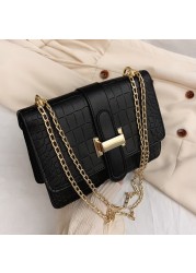 Bag women's shoulder bag stone pattern messenger women's bag 2022 spring new embossed solid color small square bag