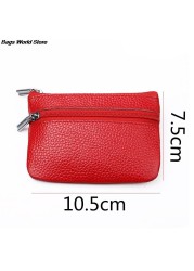 1pc Coin Pouch Wallet PU Leather Car Key Wallets Women Keys Organizer Key Holder Housekeeper Men Keychain Zipper Key Pouch Bag